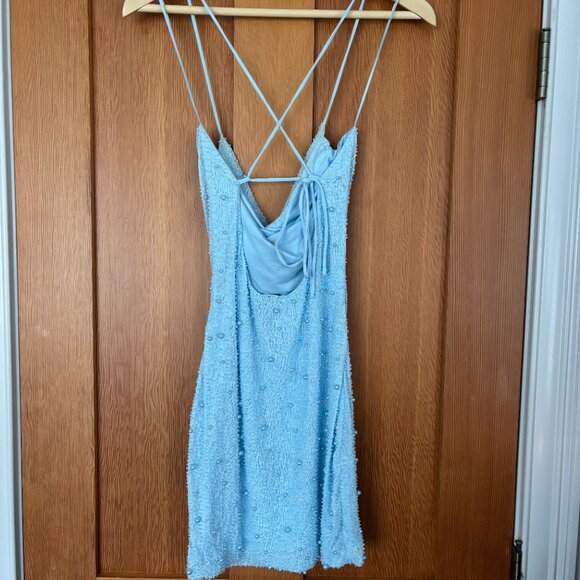 Beaded Body-Con Mini Dress - Picture 2 of 3